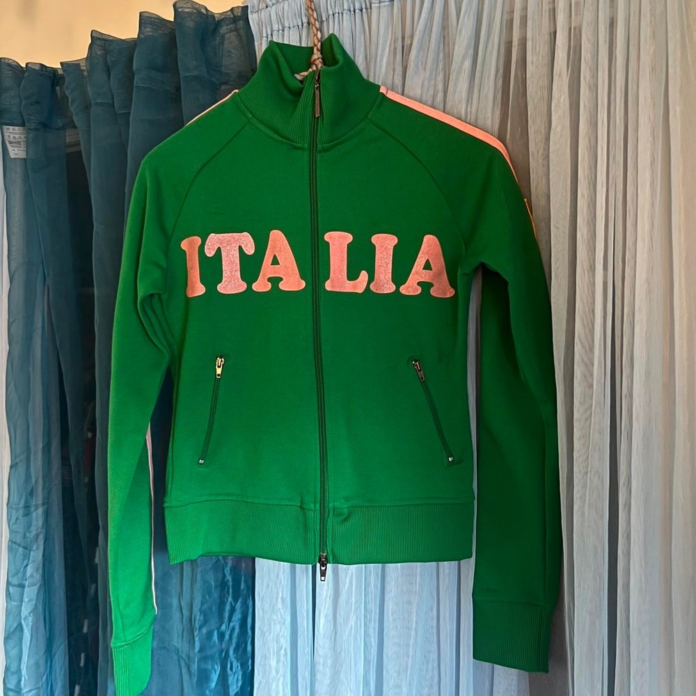ITALIA Sport Green & Pink Zip-Up
